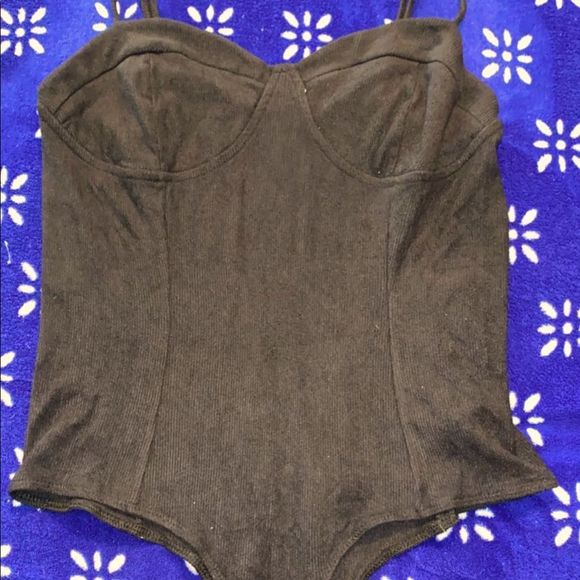 Black corduroy body suit - Picture 1 of 1